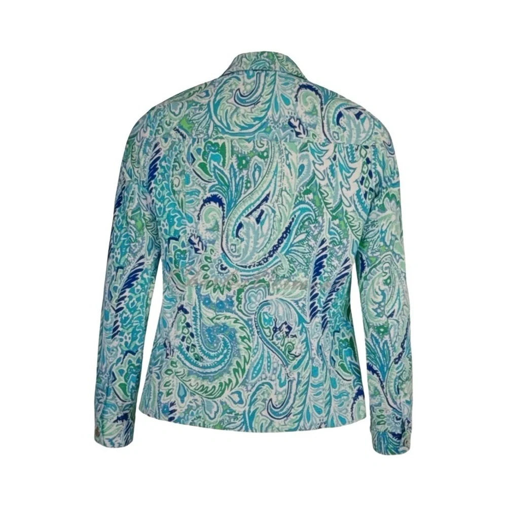 Robell Happy Paisley Denim Effect Jacket